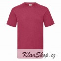 Tričko Fruit Of The Loom bez potisku - Červené