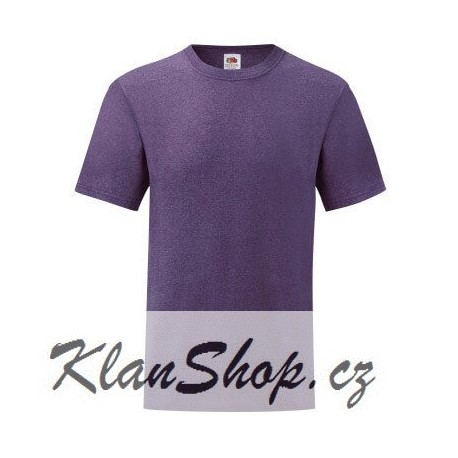 Tričko Fruit Of The Loom bez potisku - Fialové