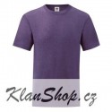 Tričko Fruit Of The Loom bez potisku - Fialové