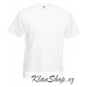 Tričko Fruit Of The Loom bez potisku - Bílé