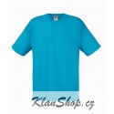 Lehčí tričko Fruit Of The Loom bez potisku - Azurové