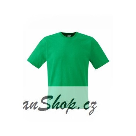 Lehčí tričko Fruit Of The Loom bez potisku - Zelené