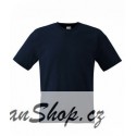 Lehčí tričko Fruit Of The Loom bez potisku - Tmavě modré