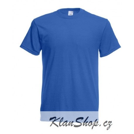 Lehčí tričko Fruit Of The Loom bez potisku - Modré