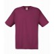 Lehčí tričko Fruit Of The Loom bez potisku - Vínové