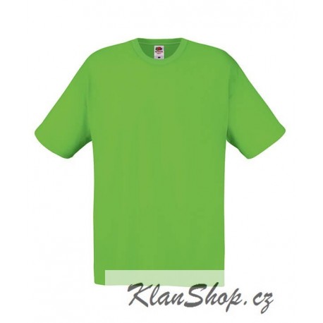 Lehčí tričko Fruit Of The Loom bez potisku - Limetkové