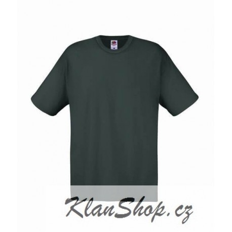 Lehčí tričko Fruit Of The Loom bez potisku - Šedé