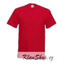 Lehčí tričko Fruit Of The Loom bez potisku - Červené