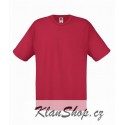 Lehčí tričko Fruit Of The Loom bez potisku - Cihlové