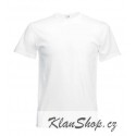 Lehčí tričko Fruit Of The Loom bez potisku - Bílé