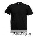 Lehčí tričko Fruit Of The Loom bez potisku - Černé