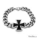 Náramek z chirurgické oceli - Chopper kříž