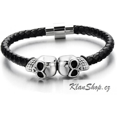 Náramek z chirurgické oceli - Lebky