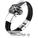 Náramek z chirurgické oceli - Lví hlava