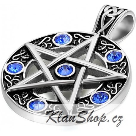 Ocelový přívěsek - Pentagram