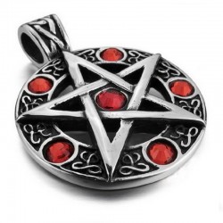 Ocelový přívěsek - Pentagram