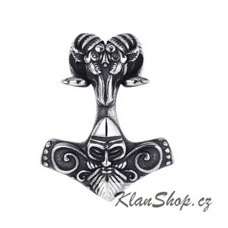 Ocelový přívěsek - Thorovo kladivo