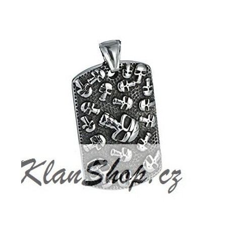 Ocelový přívěsek - Psí známka