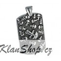 Ocelový přívěsek - Psí známka