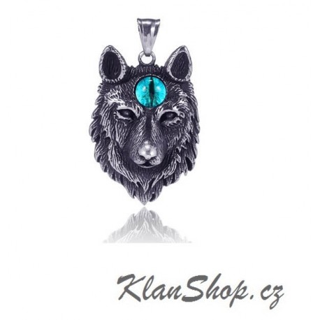 Ocelový přívěsek - Vlk 