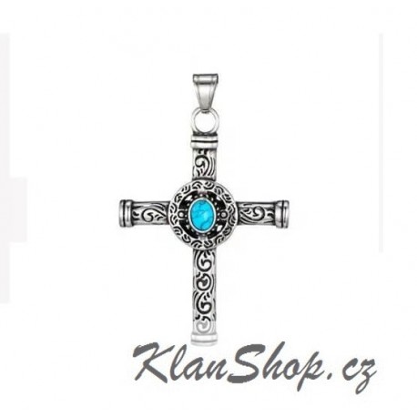 Ocelový přívěsek - Kříž 