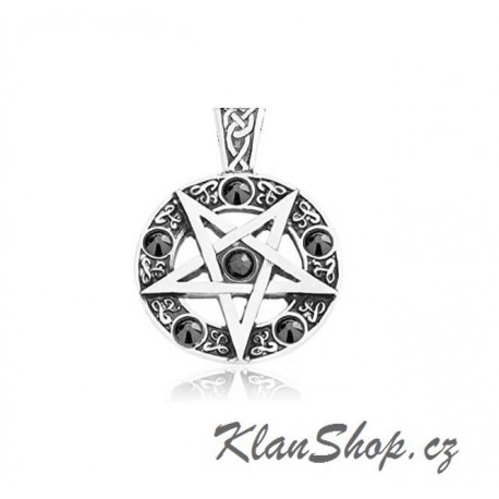 Ocelový přívěsek - Pentagram