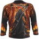 Pánské tričko s dlouhým rukávem Spiral Direct - Flaming Death