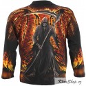 Pánské tričko s dlouhým rukávem Spiral Direct - Flaming Death