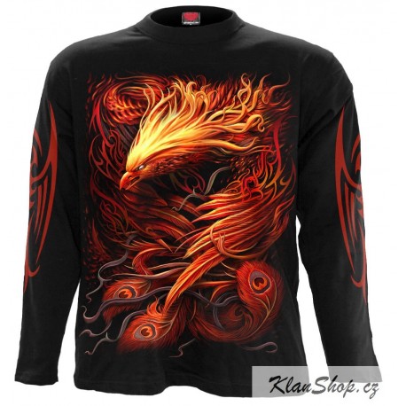 Pánské tričko s dlouhým rukávem Spiral Direct - Phoenix Arisen