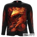 Pánské tričko s dlouhým rukávem Spiral Direct - Phoenix Arisen