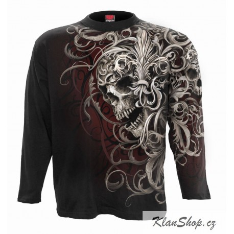 Pánské tričko s dlouhým rukávem Spiral Direct - Skull Shoulder
