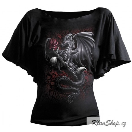 Dámské tričko Spiral Direct - Dragon Rose