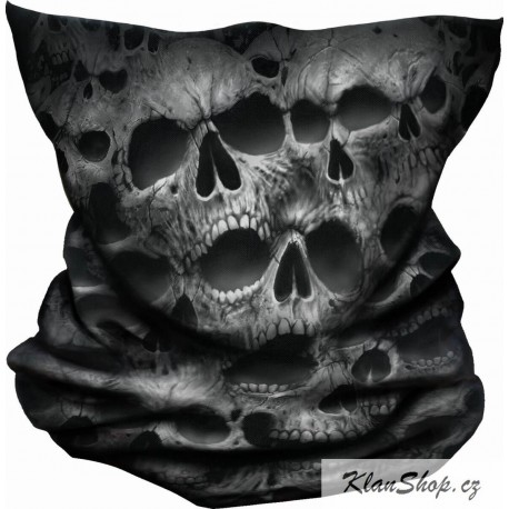 Šátek Spiral Direct - Twisted Skulls