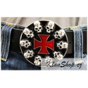 Přezka na opasek - Skull & Cross