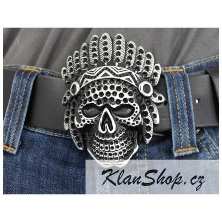 Přezka na opasek - Indian Skull