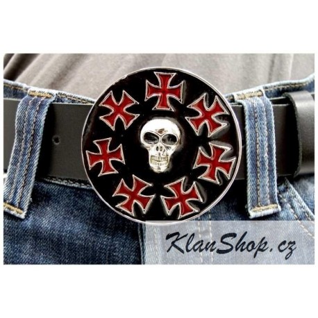 Přezka na opasek - Iron Cross Skulls
