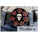 Přezka na opasek - Iron Cross Skulls