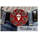 Přezka na opasek - Iron Cross Skulls