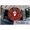 Přezka na opasek - Iron Cross Skulls