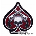 Nášivka - Spade Revolver Skull