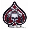Nášivka - Spade Revolver Skull
