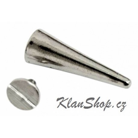 Ozdoba na kůži či textil - Hrot 28 mm