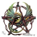 Dekorace na zeď -  Forest Pentagram Dragon