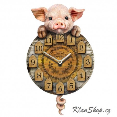 Nástěnné Hodiny - Piggin' Tickin'