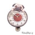 Nástěnné Hodiny - Puggin' Tickin'