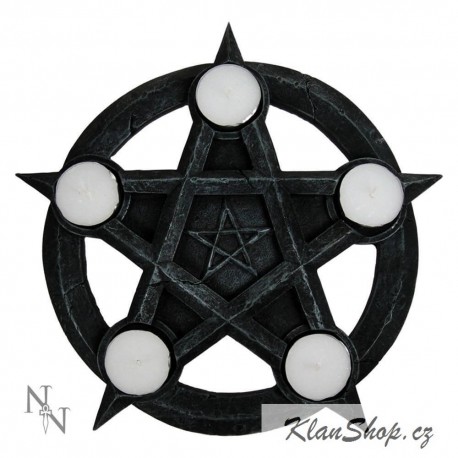 Dekorační Svícen - Pentagram 