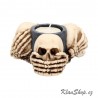 Dekorační Svícen - Three Wise Skulls