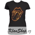 Dámské tričko The Rolling Stones - Flaming Tongue