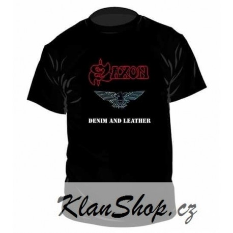 Pánské tričko Saxon - Denim And Leather