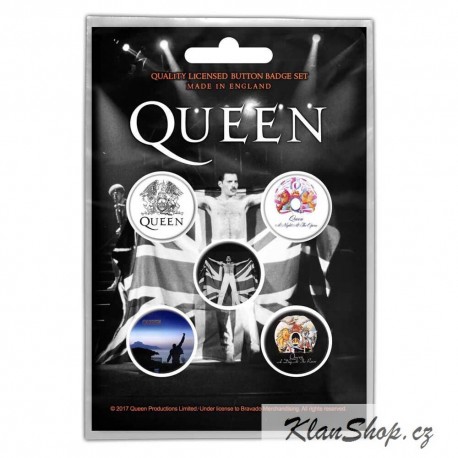 Set Placek Queen - Freddie Mercury